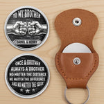 Custom Pocket Hug - Personalized Birthday Gifts For Brother - Brothers Through Every Challenge