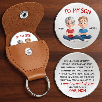 Custom Pocket Hug - Personalized Birthday Gifts For Mom, Son - Carry My Love With You