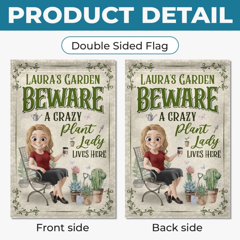Custom Flag - Personalized Birthday Garden Gifts For Gardeners - Bloom Where You Grow