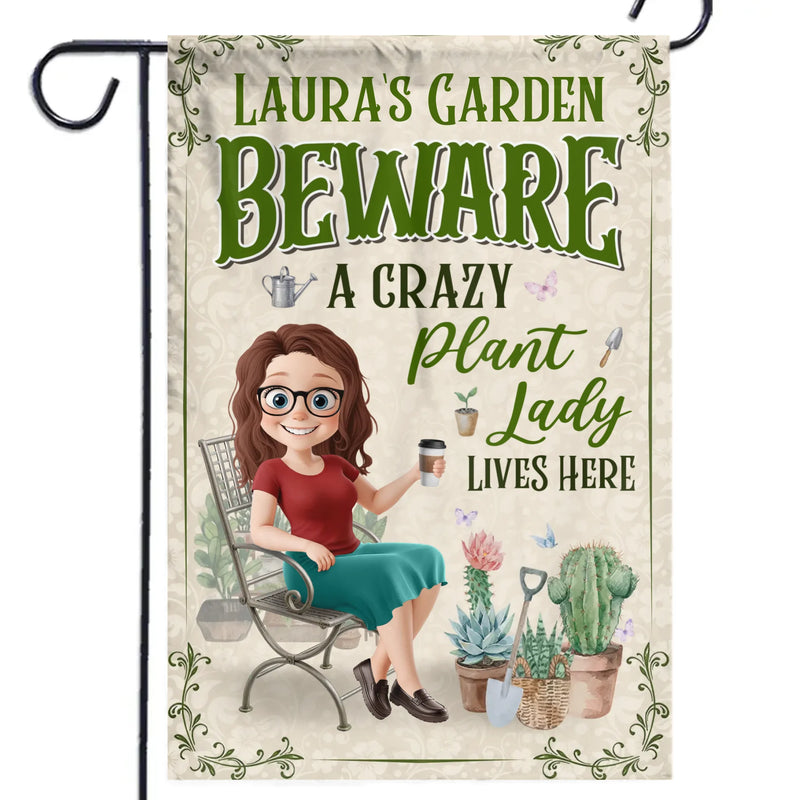 Custom Flag - Personalized Birthday Garden Gifts For Gardeners - Bloom Where You Grow