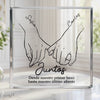 Placa De Acrílico Cuadrada Personalizada – Regalo De Aniversario De Boda Personalizado Para Esposo Y Esposa, Para Él Y Para Ella - Contigo Hasta El Final