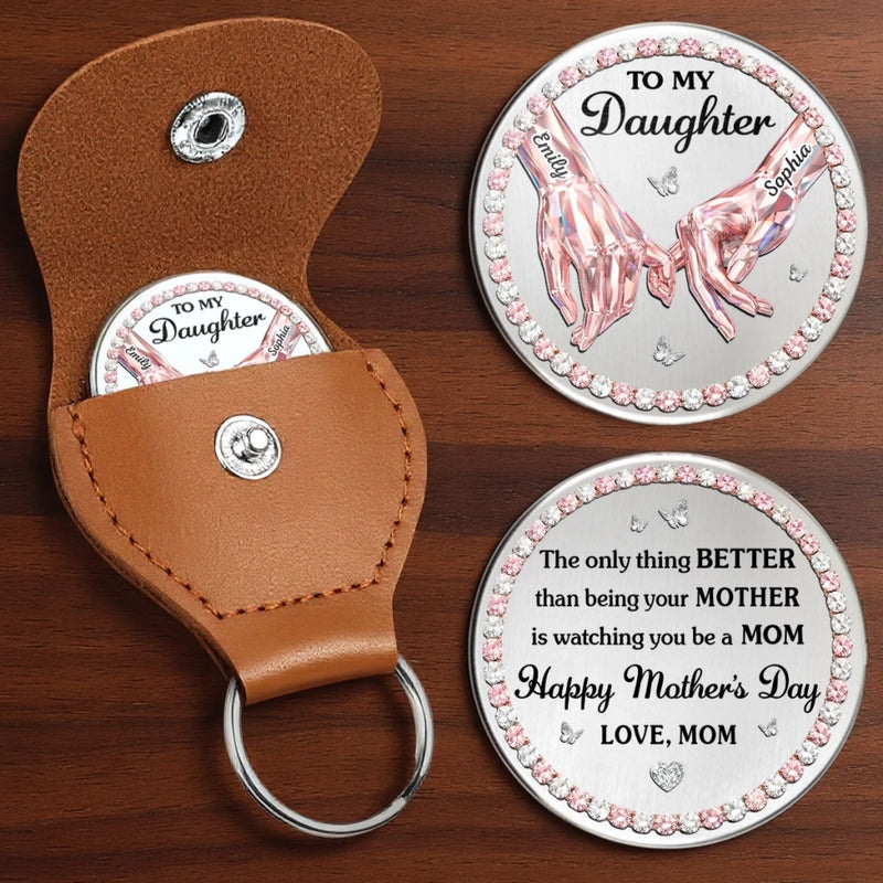 Custom Pocket Hug - Personalized Mother's Day Birthday Gifts For Daughter - A Mother’s Proudest Moment