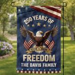 Custom Flag - Personalized America 250th Anniversary Gifts For Mom, Dad, Brother, Sister, Kids - Family Is Our Home
