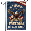 Custom Flag - Personalized America 250th Anniversary Gifts For Mom, Dad, Brother, Sister, Kids - Family Is Our Home