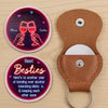 Custom Pocket Hug - Personalized Best Friend Birthday Gifts For Women, Besties, Sisters, BFF - Sip Happens Together