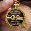 Custom Pocket Watch - Personalized Birthday Gifts For Brother -Same Blood Same Strength