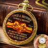 Custom Pocket Watch - Personalized Birthday Gifts For Brother - Brothers Through Every Season