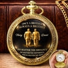 Custom Pocket Watch - Personalized Birthday Gifts For Brother - Brothers Share Every Memory