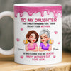 Custom 3D Inflated Effect Printed Mug - Personalized Mother's Day Gifts For Mom, Daughter - Mom And Daughter Forever Bonded