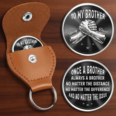 Custom Pocket Hug - Personalized Birthday Gifts For Brother - Brothers Make Life Stronger