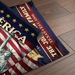 Custom Flag - Personalized America 250th Anniversary Gifts For Mom, Dad, Brother, Sister, Kids - Family Is Forever Love