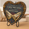 Custom Heart Shaped Stone With Stand - Personalized Anniversary Wedding Gifts For Husband And Wife, Him And Her - Endlessly Yours