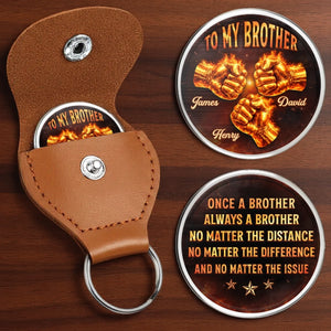 Custom Pocket Hug - Personalized Birthday Gifts For Brother - Always Standing With Brothers