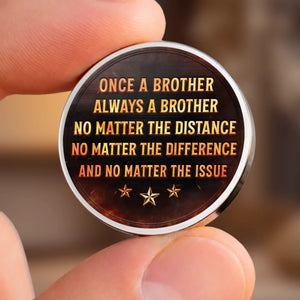 Custom Pocket Hug - Personalized Birthday Gifts For Brother - Always Standing With Brothers