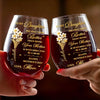 Custom Wine Glass - Personalized Mother's Day Birthday Gifts For Daughter - A Mother’s Proud Moment