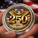 Commemorative Keepsake Coin - America 250th Anniversary Gifts For Women, Men - Proud Of Our Shared Heritage