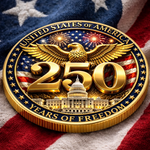 Commemorative Keepsake Coin - America 250th Anniversary Gifts For Women, Men - Proud Of Our Shared Heritage