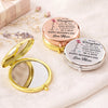 Custom Compact Mirror - Personalized Mother's Day Birthday Gifts For Daughter - My Little Girl, Now Someone’s Whole World