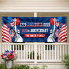 Custom Polyester Outdoor Banner - Personalized America 250th Anniversary Gifts For Mom, Dad, Brother, Sister, Kids - Party Like It’s 1776