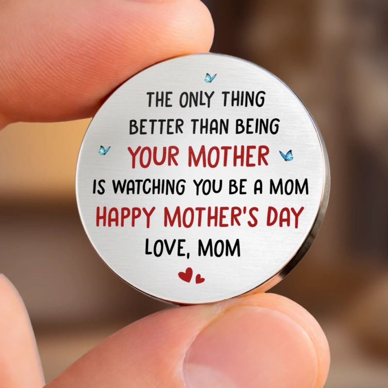 Custom Pocket Hug - Personalized Mother's Day Birthday Gifts For Daughter - My Girl, Now A Mom