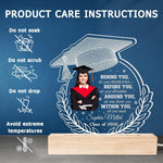 Custom Photo Around You, All Who Love You - Family Personalized Custom Shaped 3D LED Light - Graduation Gift For Family