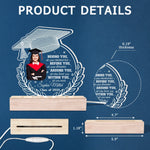 Custom Photo Around You, All Who Love You - Family Personalized Custom Shaped 3D LED Light - Graduation Gift For Family