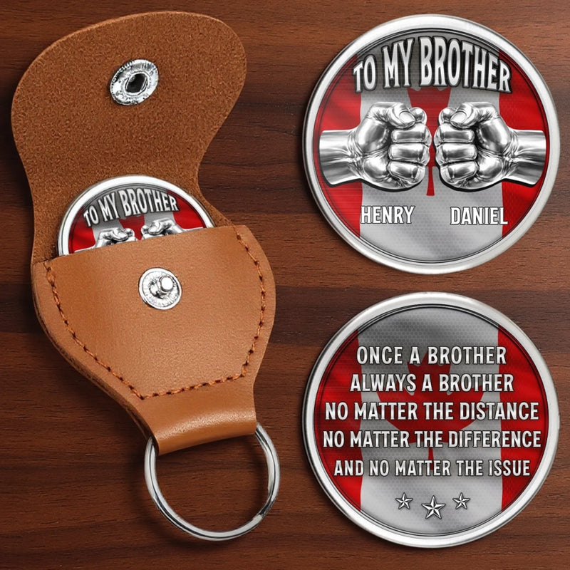 Custom Pocket Hug - Personalized Birthday Gifts For Brother - Always My Brother No Matter The Issue