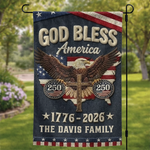Custom Flag - Personalized America 250th Anniversary Gifts For Mom, Dad, Brother, Sister, Kids - Courage Built Our Future