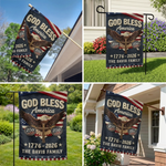 Custom Flag - Personalized America 250th Anniversary Gifts For Mom, Dad, Brother, Sister, Kids - Courage Built Our Future
