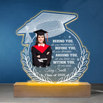 Custom Photo Around You, All Who Love You - Family Personalized Custom Shaped 3D LED Light - Graduation Gift For Family