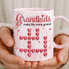 Custom Scrabble 11oz Pink Marble Mug - Personalized Birthday Gifts For Mom, Grandma - Official Grandkid Spoiler