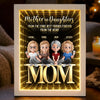 Custom Infinity Mirror Light Box - Personalized Mother's Day Birthday Gifts For Mom - Daughters Today, Besties Always