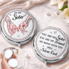 Custom Compact Mirror - Personalized Best Friend Birthday Gifts For Women, Besties, Sisters, BFF - Pinky Promise, Forever