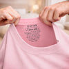 Custom Inside Neck Print T-Shirt - Personalized Birthday Gifts For Son, Daughter - Keep Moving Forward