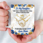 Custom 3D Inflated Effect Printed Mug - Personalized Mother's Day Gifts For Mom, Daughter - A Daughter Brightens Life