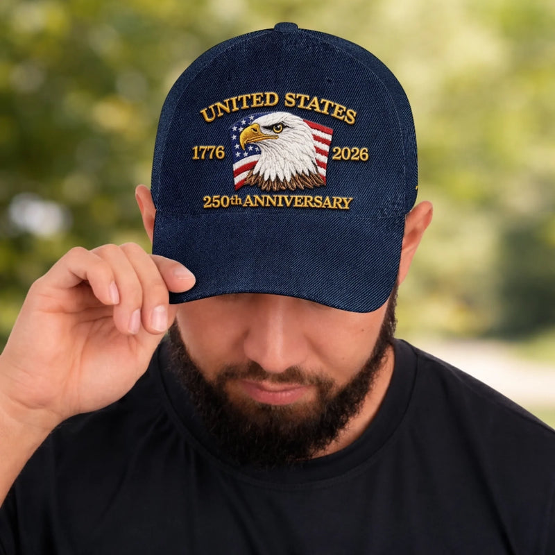 Custom Hat, All Over Print Classic Cap - Personalized America 250th Anniversary Gifts For Women, Men - Freedom Is Our Legacy