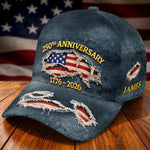 Custom Hat, All Over Print Classic Cap - Personalized America 250th Anniversary Gifts For Women, Men - Built On Liberty