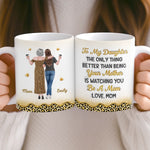 Custom 3D Inflated Effect Printed Mug - Personalized Mother's Day Birthday Gifts For Mom, Daughter - Mom, You Raised A Mama