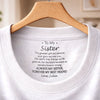 Custom Inside Neck Print T-Shirt - Personalized Birthday Gifts For Brother - Brothers Through Every Storm