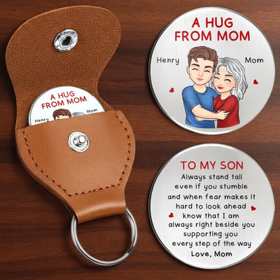 Custom Pocket Hug - Personalized Birthday Gifts For Mom, Daughter, Son - My Love Is With You