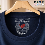 Custom Inside Neck Print T-Shirt - Personalized Memorial Sympathy Gifts For Loss Of Mom, Dad - Forever In Our Hearts