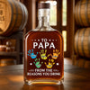 Custom Liquor Decanter - Personalized Father's Day Birthday Gifts For Dad, Grandpa - To My First And Forever Hero