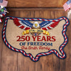 Custom Shaped Doormat - Personalized America 250th Anniversary Gifts For Mom, Dad, Brother, Sister, Kids - Courage Shaped Our Legacy