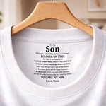 Custom Inside Neck Print T-Shirt - Personalized Birthday Gifts For Mom, Son - Crafted With Love