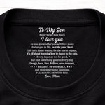 Custom Inside Neck Print T-Shirt - Personalized Birthday Gifts For Mom, Son - Made Just For You