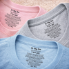 Custom Inside Neck Print T-Shirt - Personalized Birthday Gifts For Mom, Son - Made Just For You