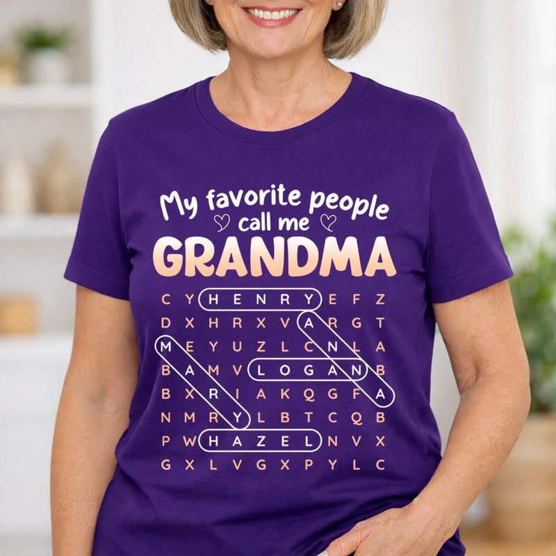 Custom Unisex T-shirt, Premium T-shirt, Hoodie - Personalized Mother's Day Birthday Gifts For Mom, Grandma - Love Begins With Grandma