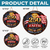 Custom Wood Sign - Personalized America 250th Anniversary Gifts For Mom, Dad, Brother, Sister, Kids - Strong Roots Bright Future