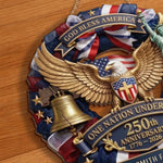 Custom Wood Sign - Personalized America 250th Anniversary Gifts For Family - Liberty Never Goes Out Of Style