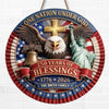 Custom Wood Sign - Personalized America 250th Anniversary Gifts For Mom, Dad, Brother, Sister, Kids - One Nation Under God